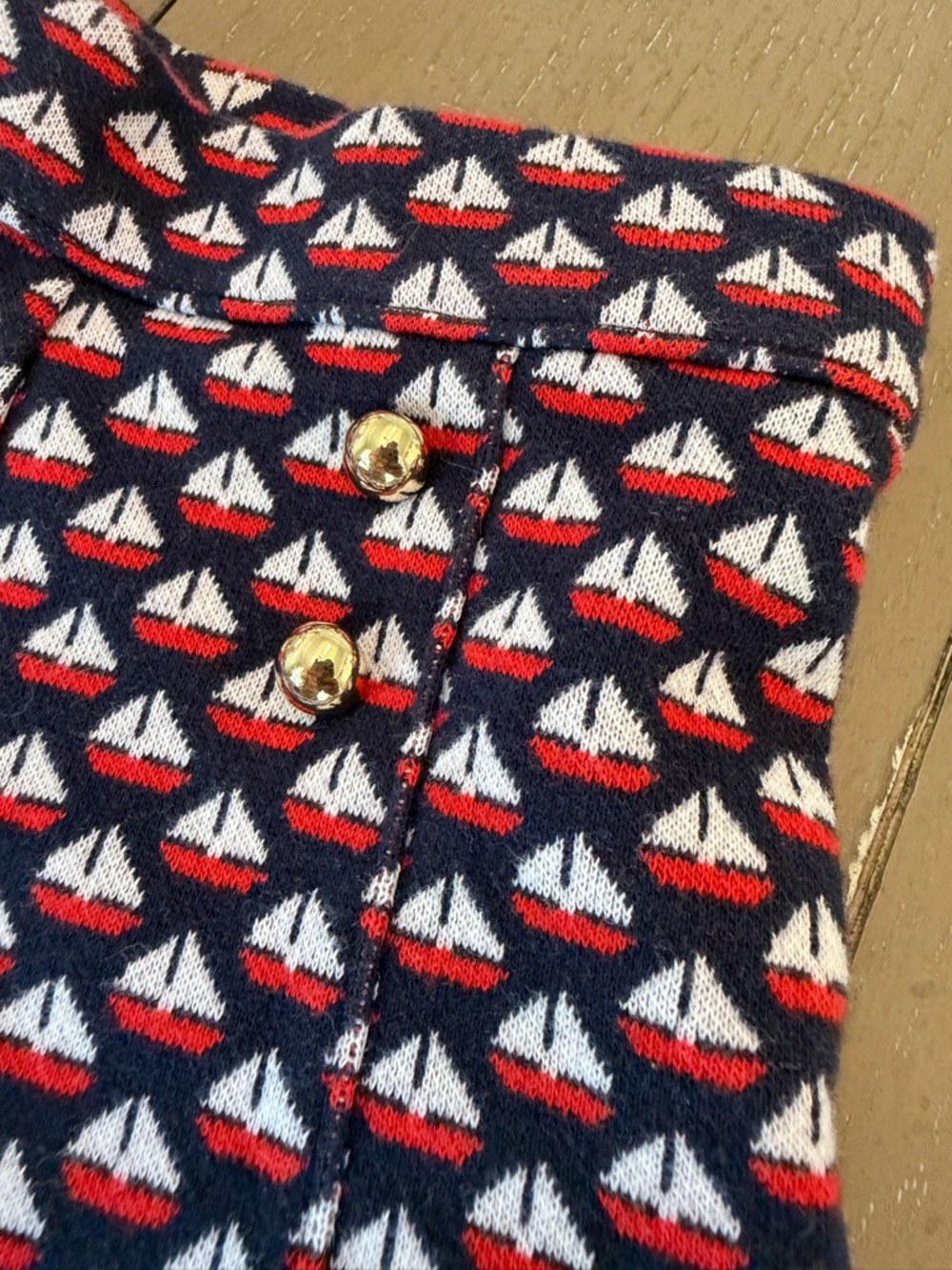 Janie and Jack Toddler Girls’ Pull-On Navy Sailboat Jacquard Shorts • Size 3Y - Picture 8 of 14